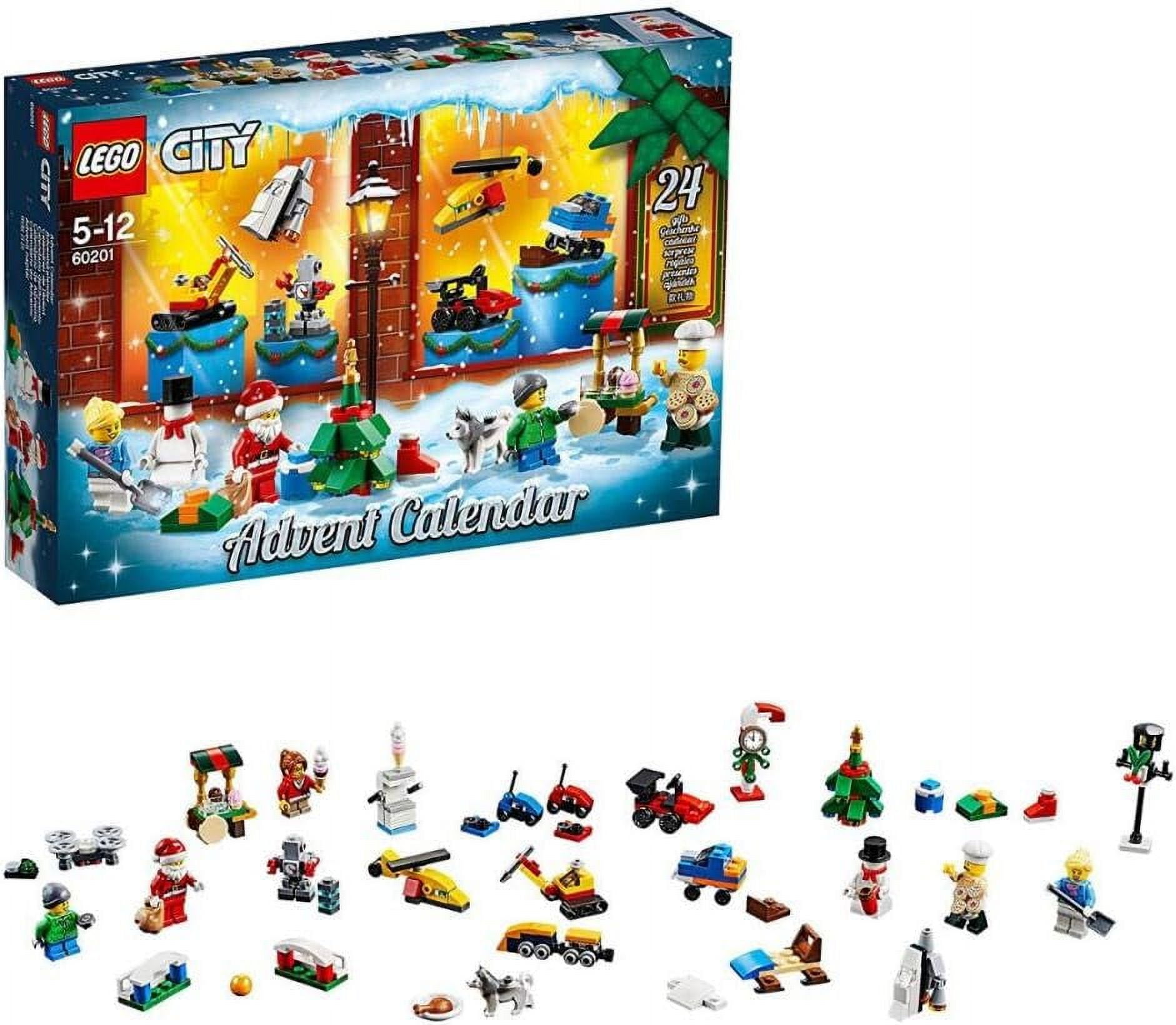 LEGO City Advent Calendar 60201 New 2018 Edition Minifigures Small Building Toys Christmas Countdown Calendar for Kids 313 Pieces