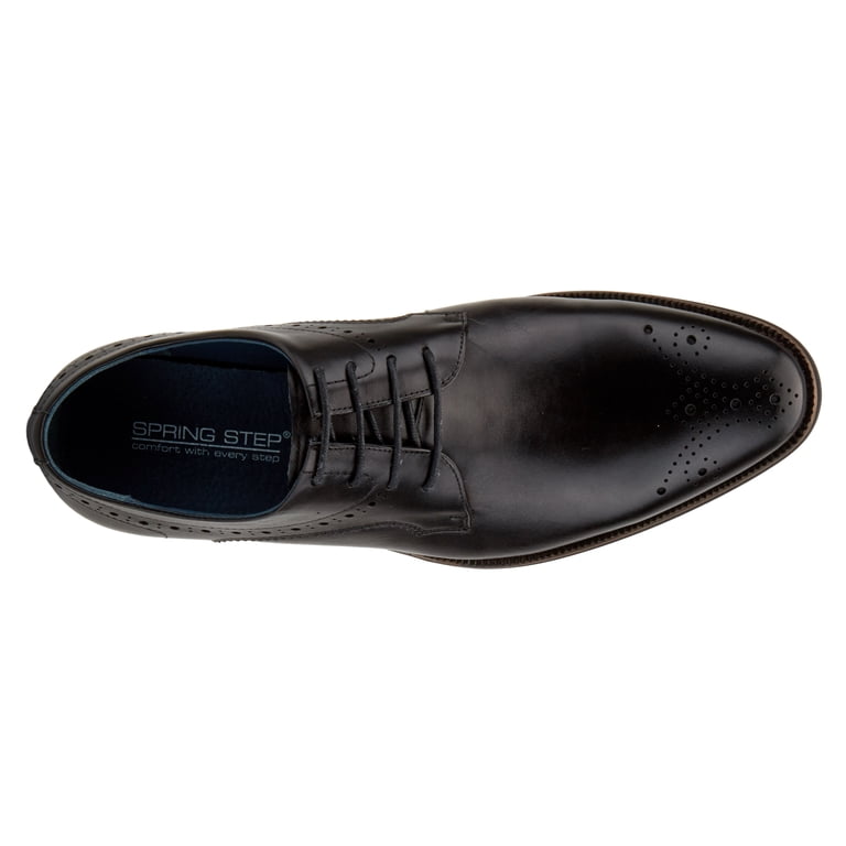 NEW SPRING STEP SHOES men\'s charlie wing tip shoe in black Spring Step Men Men main image 4