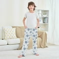 thumbnail image 6 of Wobogo Snowflake Flower Long Pajama Pants Bottoms Soft Sleepwear with Pockets, 6 of 9
