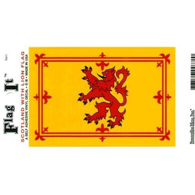 Flag It Autocollant Pare-Chocs en Vinyle Robuste Scotland-Lion (3 x 5 Pouces)