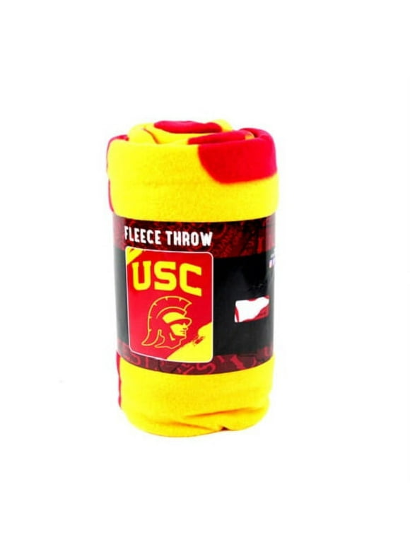 USC Trojans Painted Fleece Throw