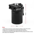 thumbnail image 3 of Oil Catch Can Oil Separator w/Filter Black For 14-19 6.2 GMC Sierra 1500 Chevy, 3 of 7