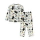 thumbnail image 1 of Balery Funny Puppy Conjunto de Pijama con Estampado para Mujer, Conjunto de Dos Piezas con Manga Larga, Ropa de Dormir Suave con Bolsillos, Pijamas Cómodos-XX-Large, 1 of 7