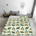 thumbnail image 5 of Salouo Cartoon Turtles Print Bed Blankets,Flannel Blanket Comfortable Air Conditioning Blanket Lightweight Blanket for Sofa Bed Travel & Couch -50"x40", 5 of 8