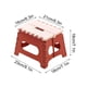 thumbnail image 3 of Taburete portátil plegable para niños y adultos | Silla pequeña de plástico engrosado | Taburete ligero para cambiar zapatos al aire libre | Diseño que ahorra espacio con mango oculto | Carga de 100, 3 of 3