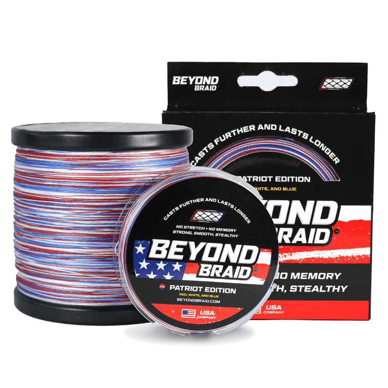 Beyond Braid Braided Fishing Line - Patriot - 500 Yards - 80 lb.