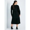 thumbnail image 2 of Avenue Women's Plus Size Nylah Tiered Knit Dress, 2 of 2