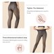 thumbnail image 4 of Medias de lana para mujer de 300 g, medias falsas translúcidas, medias de lana gruesas transparentes y cálidas de cintura alta para invierno, 4 of 5
