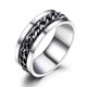 thumbnail image 1 of Anillo giratorio TANGJMXG Alivio de ansiedad Titanio negro 8 mm, 1 of 5