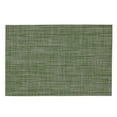 thumbnail image 2 of Contemporary Home Living Tweed Woven Rectangular Placemats - 18" - Fig Green - Set of 6, 2 of 2