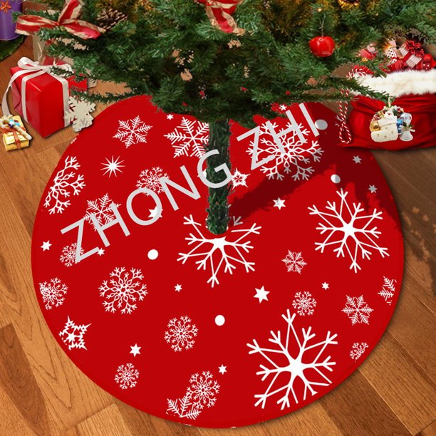 Falda redonda personalizada de alta calidad al por mayor del árbol de Navidad de la estera del árbol de Navidad de encargo