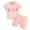Light Pink, variant on Toddler Girl Clothes Baby Girls Outfits 6M-5T Summer Floral Print Shirt+Shorts2pcs Baby Clothing(Light Pink,12-18 Months)