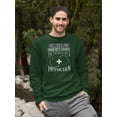 thumbnail image 2 of The Power Of A Physician Sweatshirt Men - Men Sweatshirt, Forest Green, 2XL, 2 of 4