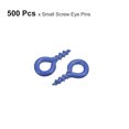 thumbnail image 3 of 500uds Tornillo Ojo Unique Bargains Pasadores Ganchos Mini Ojales Tornillos Roscados 4x8x1mm Autorroscante Oscuro Azul, 3 of 5