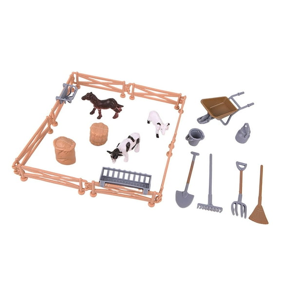 49 Piezas Figuras de Granja Colección de Juguetes Muñecos de Animales Set Del Mundo Figuritas en Miniatura con Textura Detallada Adecuado Par 22 piezas No vehículo