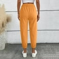 thumbnail image 4 of SIYUDAN Womens Pants Business Casual Pants For Women Orange Adult Yoga Pants Womens Loose Pants Women High Waisted Pants Fall Pants, 4 of 5
