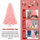 thumbnail image 2 of Árbol de Navidad Goplus artificial rosa sin iluminación de 2,3 m con soporte, 2 of 7