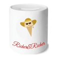 thumbnail image 1 of Hat Glasses Head Sweet Ice Rich and Rich Bank Saving Box Coin, 1 of 1