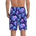 thumbnail image 6 of KLL crystal Skull flower star for Men's 1-Pack Shorts,Sleep Pajama Shorts for Men Soft Pj Shorts Men's Pajama Bottoms Sleepwear -XX-Large, 6 of 7