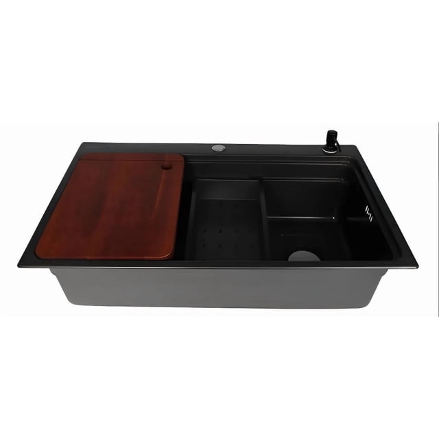 Fregadero Axcent Margot Negro 80cm Empotre