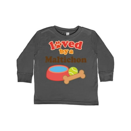 

Inktastic Maltichon Dog Gift Gift Toddler Boy or Toddler Girl Long Sleeve T-Shirt