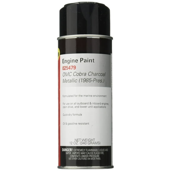 Sea Star Solutions 25479 Charcoal Metallic Engine Paint for 1985-Through