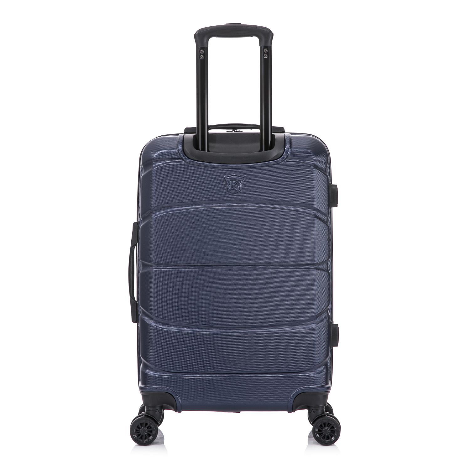 DUKAP SENSE 24" Hardside Lightweight Checked Luggage with Spinner Wheels, Handle and Trolley, Blue