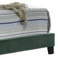 thumbnail image 4 of Benjara Fabric Upholstered Eastern King Bed with Scroll Headboard Design, Green, 4 of 5