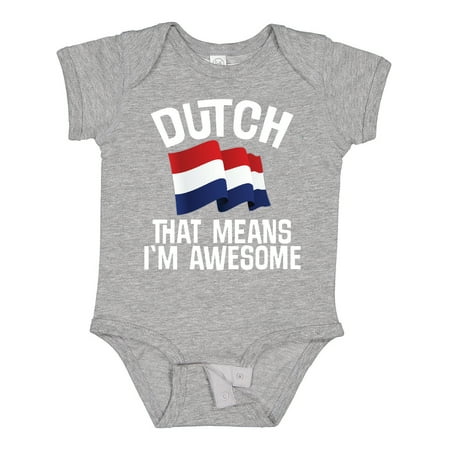 

Inktastic Dutch Gift Pride Netherlands Flag Gift Baby Boy or Baby Girl Bodysuit