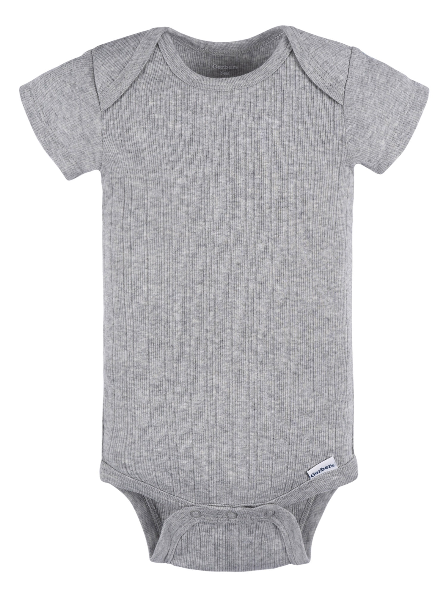 Gerber Baby Neutral 6-Pack Short Sleeve Bodysuits, Sizes Preemie - 24 Months