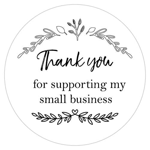 2 Inch Small Business Sticker Labels, Thank You for Supporting My Small Business, Packaging Stickers, Highly Recommended for Small Business Owners, ...