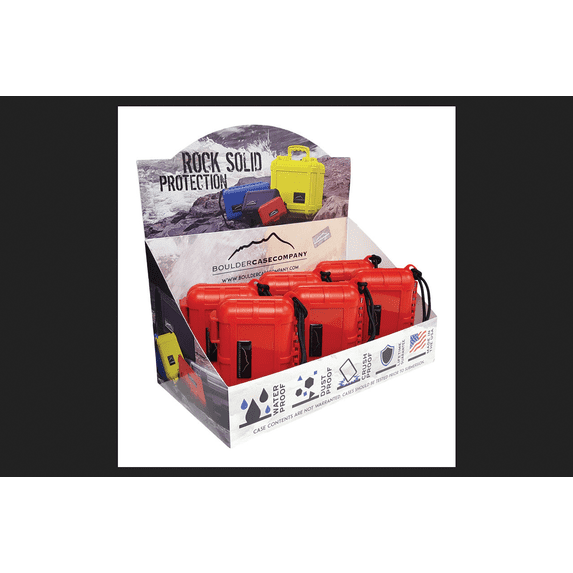Boulder Case 6501852 4 oz Company Storage Box, Red - Pack of 6