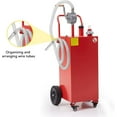 thumbnail image 4 of Accreate 40 Gallon Fuel Caddy with Manual Pump, Heavy Duty Portable Gas & Diesel Transfer Tank on 4 Wheels, Spill-Proof Container for Truck, Tractor, Boat, ATV, Farm, 4 of 6