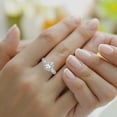 thumbnail image 2 of 2 Carat IGI Certified Pear Shape Lab Grown Diamond Engagement Ring | 14K White Gold | Amira Luxe Secret Double Halo Lab Diamond Ring | FG-VS1-VS2 Quality Friendly Diamonds, 2 of 5