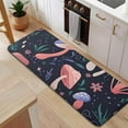 thumbnail image 5 of Colorful Mushroom Flower Dark Pattern Kitchen Rug Mat,Kitchen Runner Rugs Non Skid Washable,Decorative Kitchen Floor Mats for Kitchen,Sink,Laundry,17"x47.2", 5 of 7