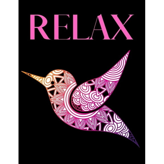 Relax: Coloring Book Wonderful Gift For Adults Relaxing So So Much, (Paperback)