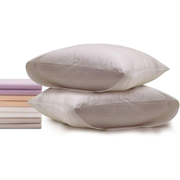 Superior Linen Pillow Cases Envelope Closure Style 100 Cotton 2 Pack