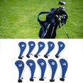thumbnail image 4 of Cubierta De Cabeza De Hierro De Golf, Juego De Impresión De Números De 10 Cubiertas De Cabeza De Palo De Golf Con Cremallera Apertura Ancha Antiarañazos Para Transporte ANGGREK Otros Deportes, 4 of 8