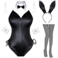 thumbnail image 1 of Disfraz de conejita para mujer, traje de chica Senpai, cosplay, disfraz de anime, traje de una pieza, body y medias., 1 of 5