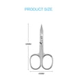 thumbnail image 3 of Livingo 3.5" Curved Blade Manicure Toenail Nail Scissors, 3 of 7