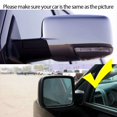 thumbnail image 3 of Left or Right Driver or Passenger Door Side Heated Wing Mirror Glass Rearview Rearview Plate for Dodge Ram 1500 2500 2010-2019 1pc Right, 3 of 6