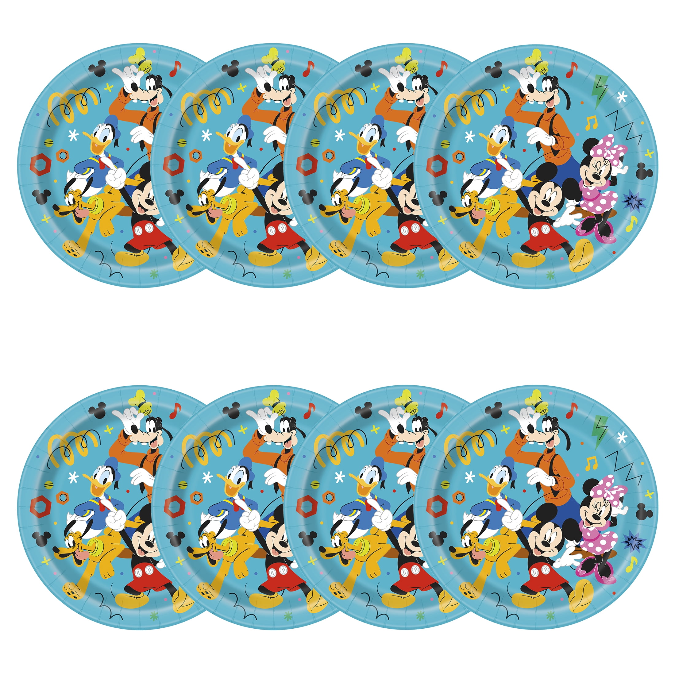 Disney Mickey & Friends Clubhouse Round 9” Dinner Plates, 8ct