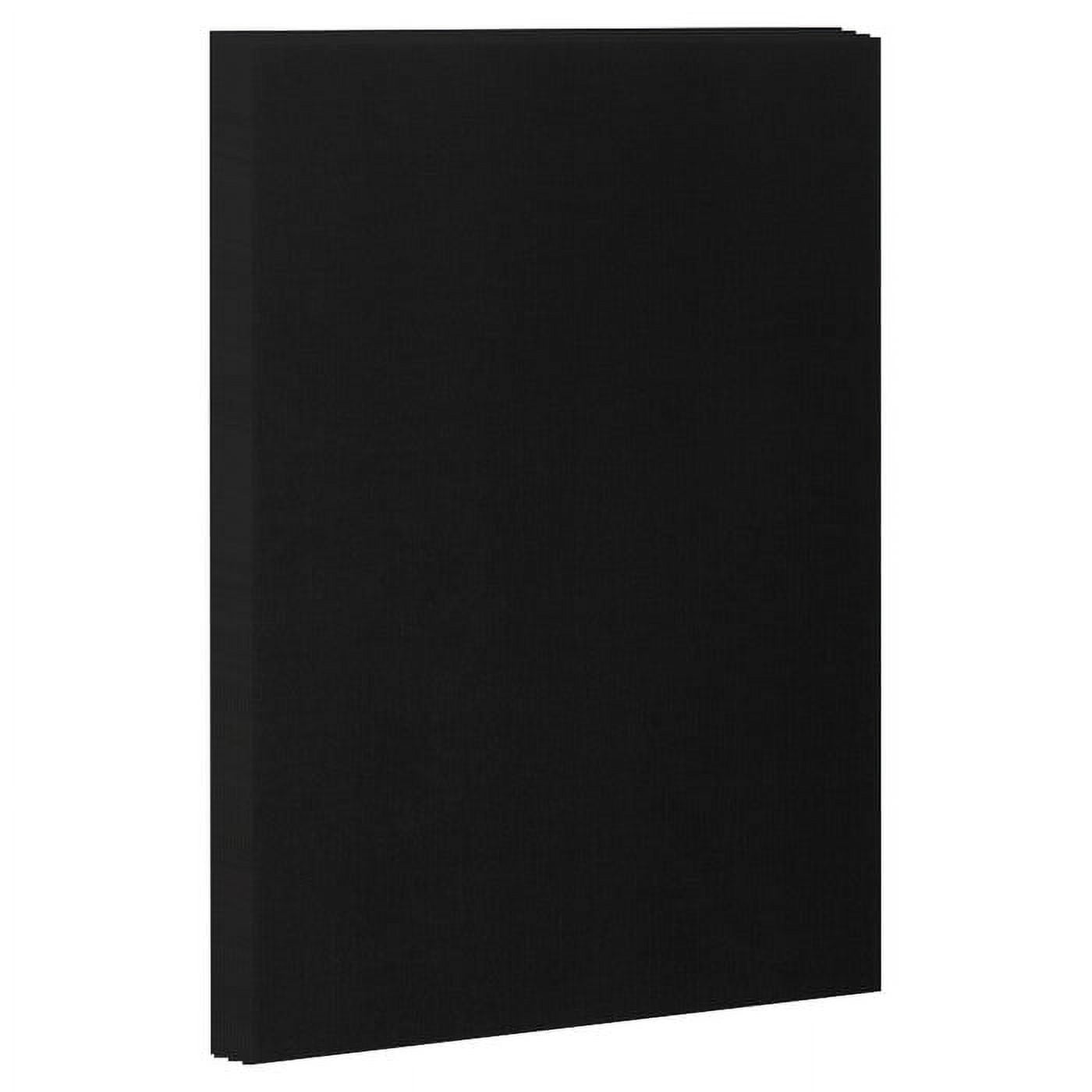 JAM Paper Solid Colors, 8 1/2 x 11, Black Linen, 32lb, 250 Per Pack