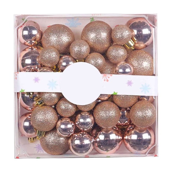 3/4/5cm Christmas Set Box Color Mall Christmas Tree Decoration Hanging Ornaments