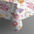 thumbnail image 6 of Colorful Princess Castle Pattern Rectangle Tablecloth 60"x120",Waterproof Polyester Rectangle Table Cloth, Wipeable Spillproof Polyester Tablecloth for Dining, Camping, Indoor and Outdoor, 6 of 6
