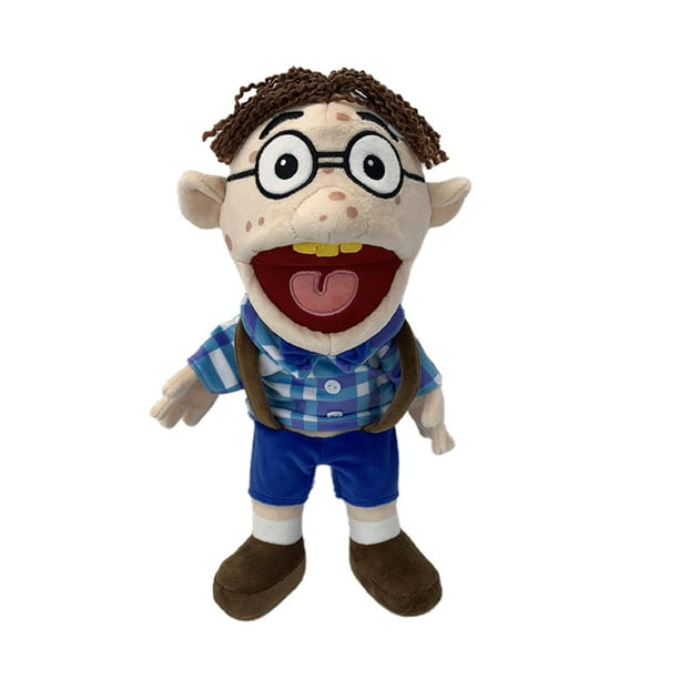 Marioneta de mano de juguete de peluche suave para casa de juegos, juguete de marionetas divertidas y traviesas con boca que funciona, regalo para niños para cumpleaños, Navidad, fiesta de Halloween