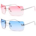 thumbnail image 1 of Gafas de Sol Revemo Rectangulares Sin Montura Estilo Y2K con Protección UV400, 1 of 8