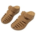 thumbnail image 2 of IUJSOY Sabots pour Femmes à Enfiler Chaussures Bout Fermé Mules de Pêcheur Semelle de Propreté Compensées Sandales à Talon Bas, 2 of 9