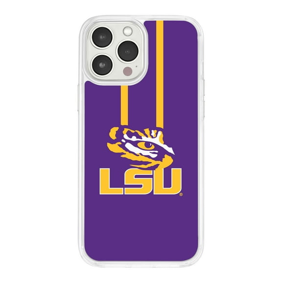 LSU Tigers HD Phone Case Compatible with MagSafe Apple iPhone 16 (Stripe) by Affinity Bands