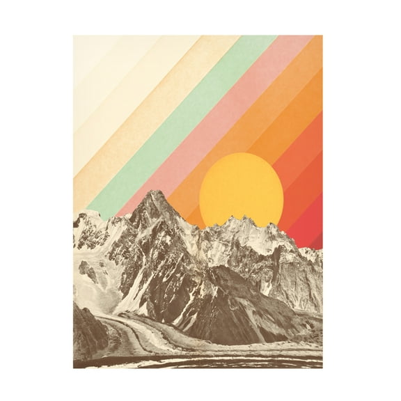 Trademark Fine Art Florent Bodart  Mountainscape NAo1 Canvas Wall Art